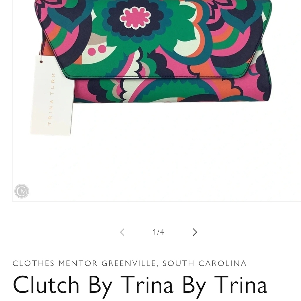 Trina Turk Vibrant Floral Clutch